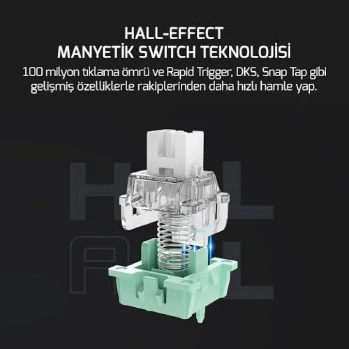 Tirus HE80 8K RGB Manyetik Switch Kablolu Gaming Klavye
