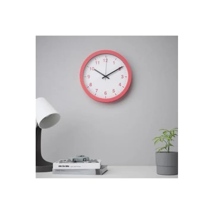 Tjalla Duvar Saati Pembe 28 Cm 70540887
