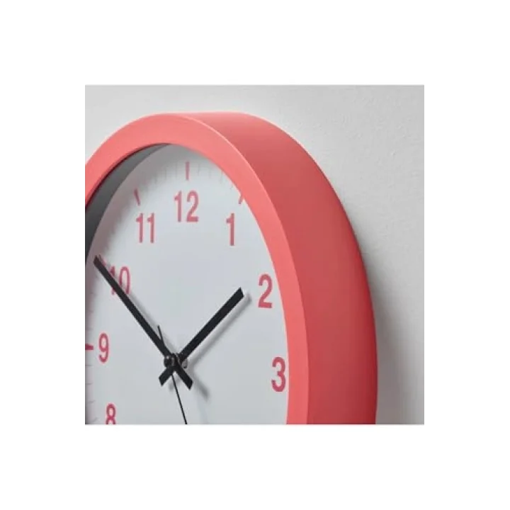 Tjalla Duvar Saati Pembe 28 Cm 70540887