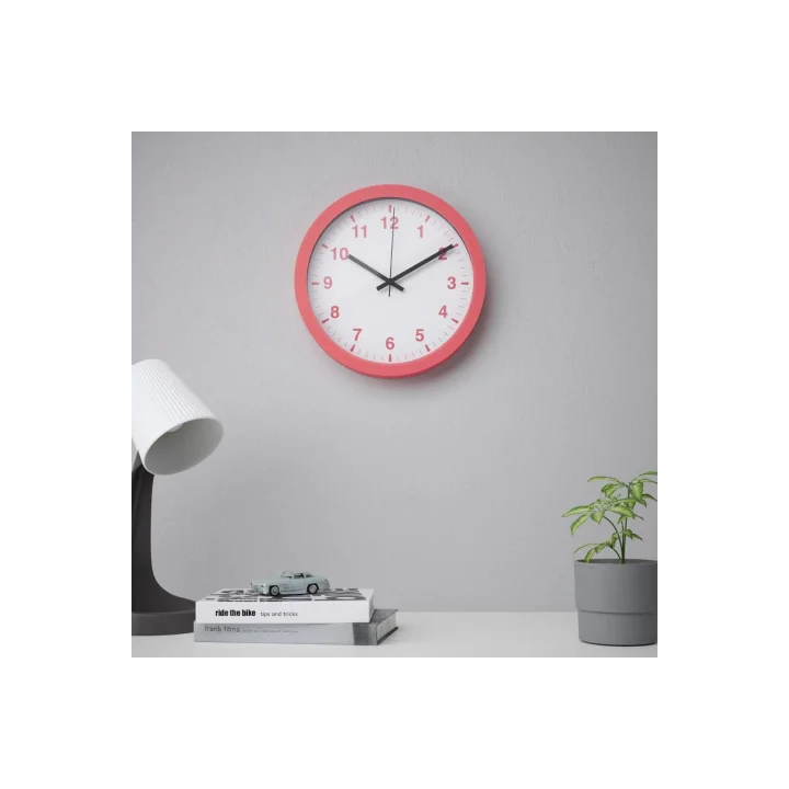 Tjalla Duvar Saati Pembe 28 Cm 70540887
