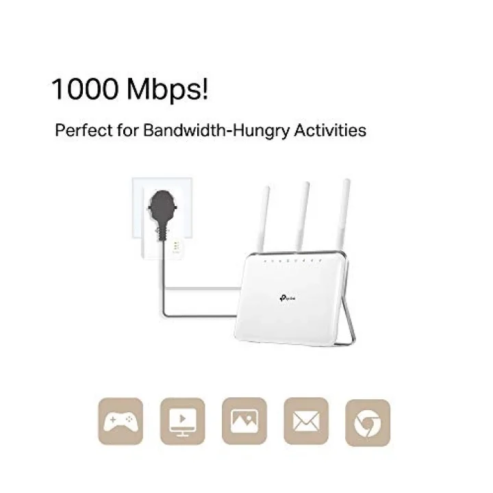TL-PA7017P KIT, AV1000 Gigabit Passthrough Powerline Başlangıç Kiti