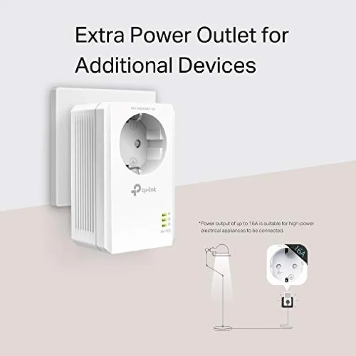 TL-PA7017P KIT, AV1000 Gigabit Passthrough Powerline Başlangıç Kiti