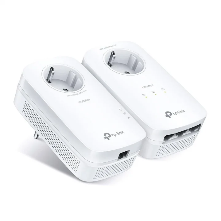 TL-PA8033P KIT, AV1300 3-Port Gigabit Passthrough Powerline Starter Kit