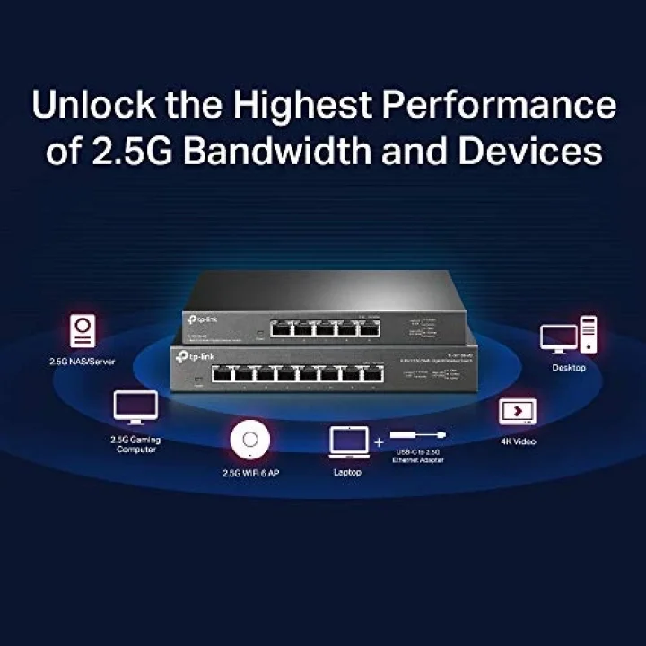TL-SG108-M2, 8-Port 2.5G Desktop Switch