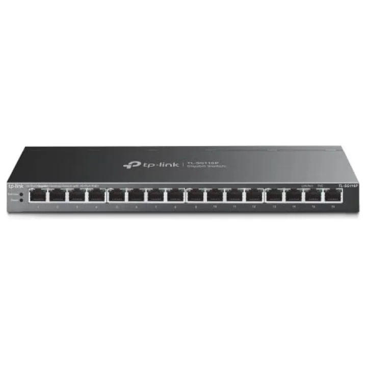 TL-SG116P, 16-Port Gigabit Desktop Switch with 16-Port PoE+