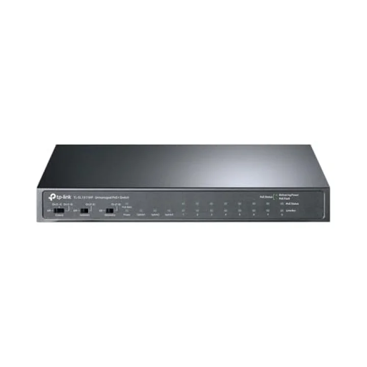 TL-SL1311MP, 8-Port 10/100Mbps + 3-Port Gigabit Desktop Switch with 8-Port PoE+