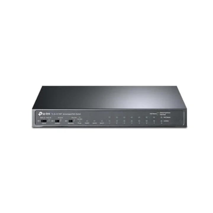 TL-SL1311MP, 8-Port 10/100Mbps + 3-Port Gigabit Desktop Switch with 8-Port PoE+