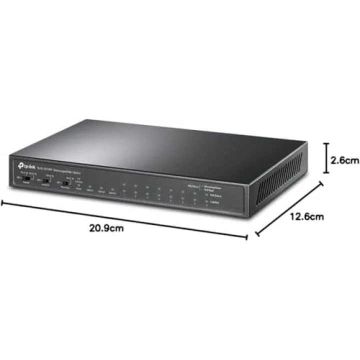TL-SL1311MP, 8-Port 10/100Mbps + 3-Port Gigabit Desktop Switch with 8-Port PoE+