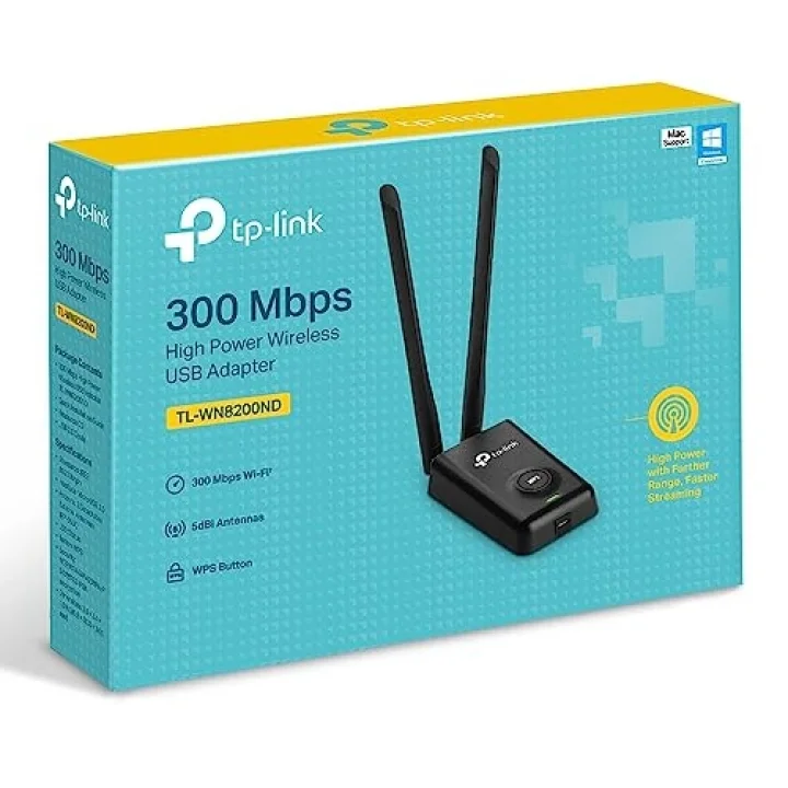 TL-WN8200ND, 300Mbps High Power Wireless USB Adapter