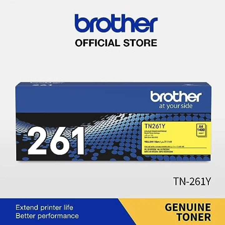 TN-261Y 1.400 Sayfa Yellow Sarı Toner HL-3150-3170 MFC-9140-9330