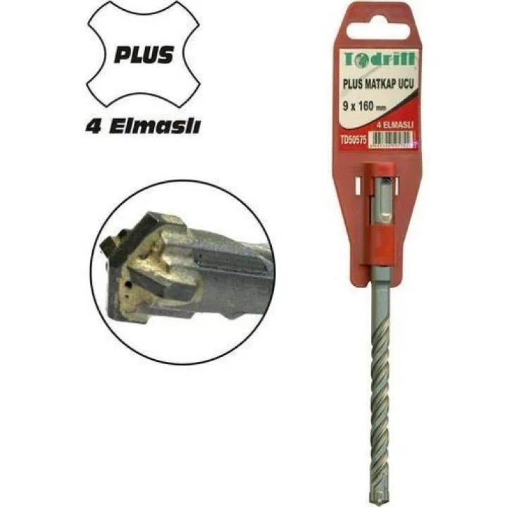 Mey İthalat® Todrill TD50647 11X160 Sds Plus 4 Elmaslı Matkap Ucu