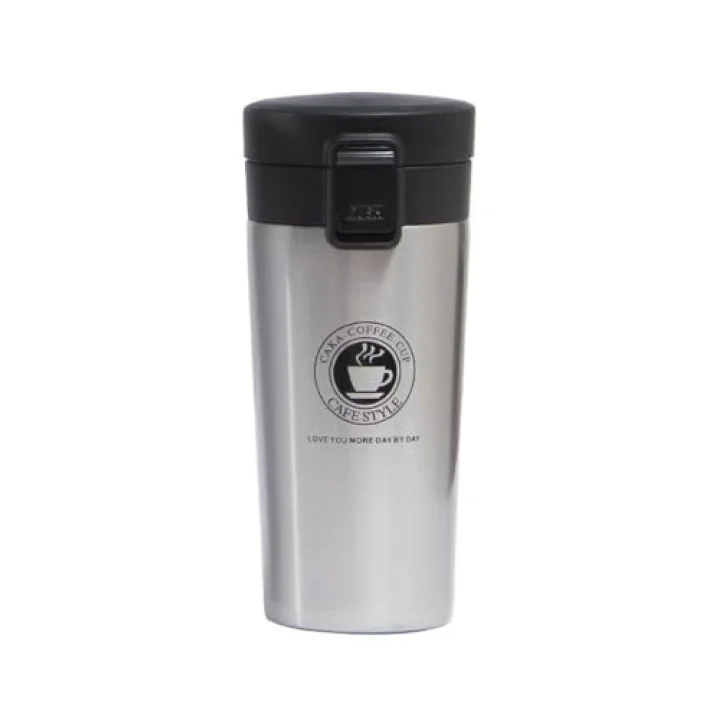 Togg T10x araç Bardaklığına Uyan 304 L Çelik Gri 500 ml Kahve El Termos Mug
