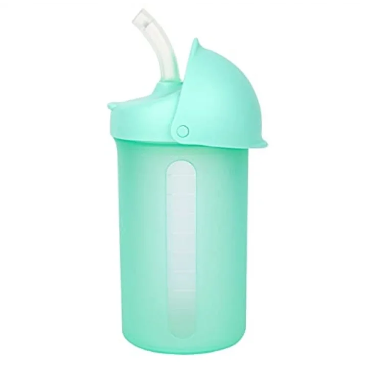 TOMY Swig Küçük Çocuk Silikon Hasır Bardak, 255 ml, Nane, 1 Count (Pack Of 1)