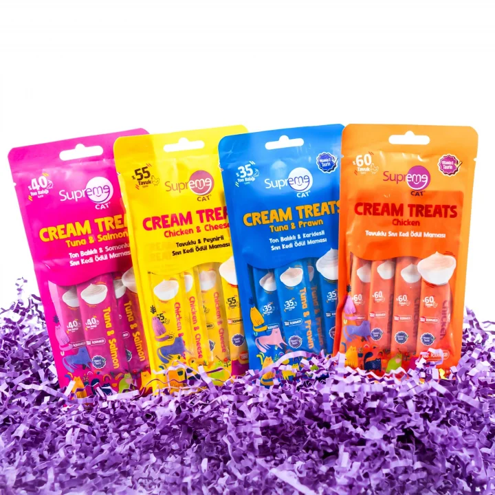 Ton Balıklı & Karidesli Sıvı Kedi Ödül Maması 4 x 14 gr