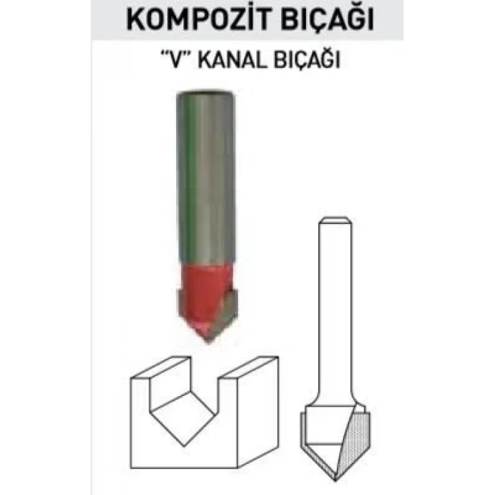 Mey İthalat® Topshop 14479 Kompozit Freze Bıçağı 1X12 mm