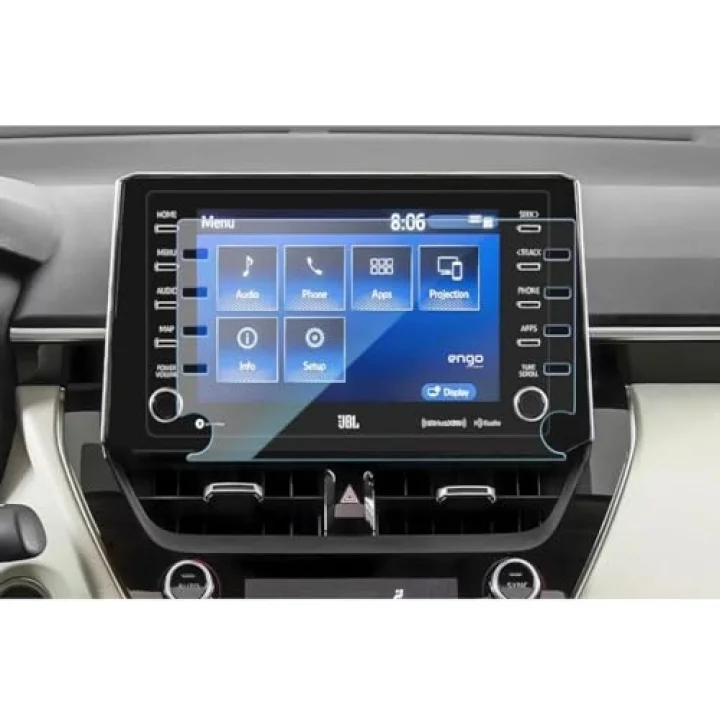 Toyota Corolla 8 İnç İle Uyumlu Mat Ekran Koruyucu Multimedya 2020-2021