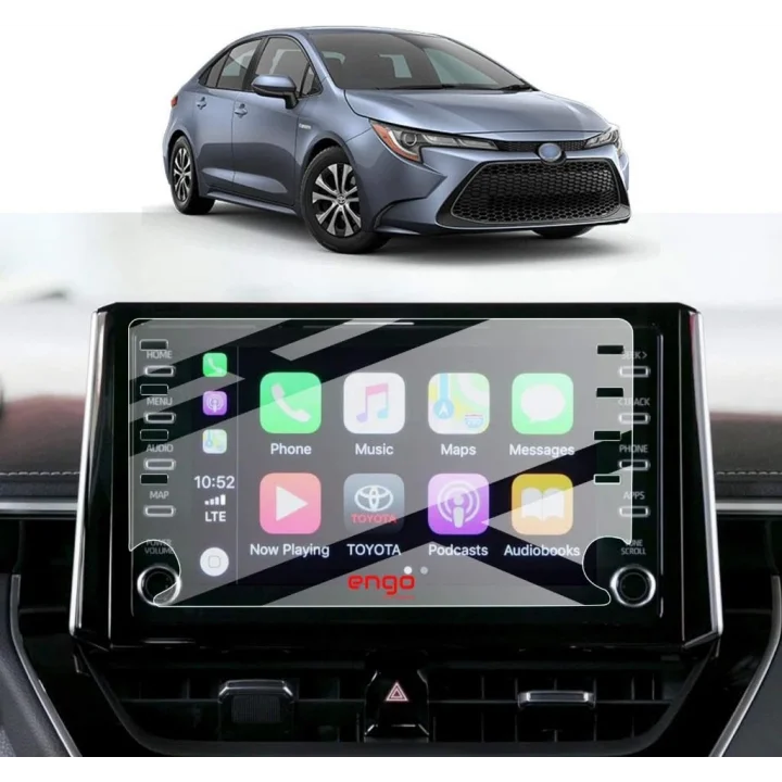 Toyota Corolla Multimedya & Navigasyon 8 İnç İle Uyumlu Ekran Koruyucu Parlak Nano