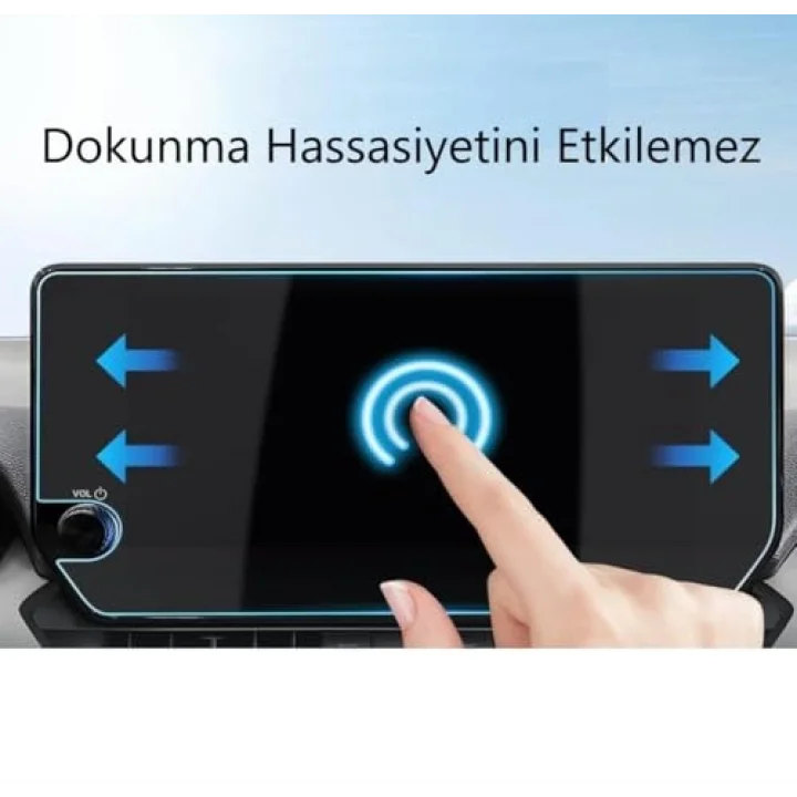 Toyota Rav4 10.5 İnç İle Uyumlu Mat Ekran Koruyucu Multimedya