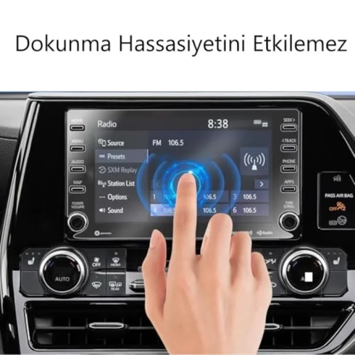 Toyota Rav4 8 İnç İle Uyumlu Mat Ekran Koruyucu Multimedya Navigasyon