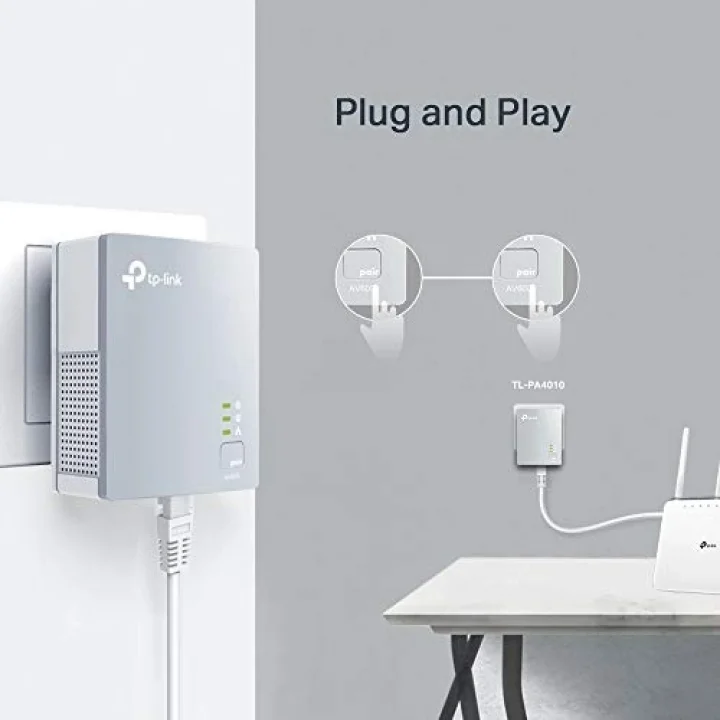 TP-Link TL-PA4010KIT, AV600 Nano Powerline Adaptör Başlangıç Kiti