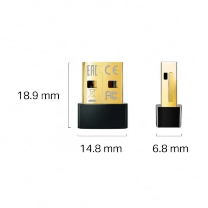 TP-Lınk UB500 Bluetooth 5.4 Nano USB Adaptör, PC Notebook Laptop İçin Mini Bluetooth V5.4 Dongle, Kulaklık Hoparlör Klavye Mouse Gamepad Bağlantı Adaptörü, Windows 11/10/8.1/8/7 Uyumlu Tak Çalıştır