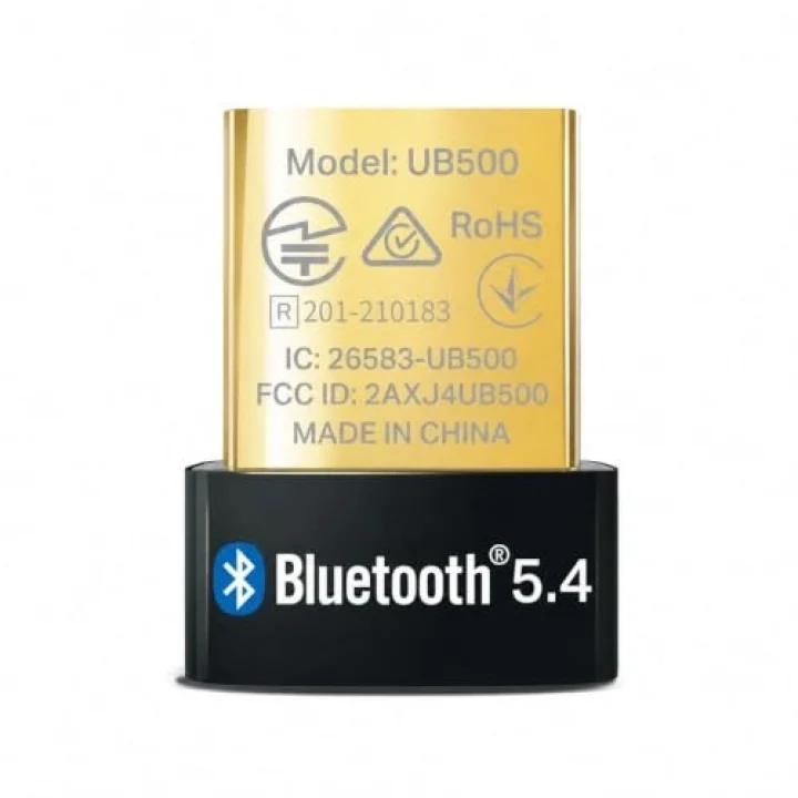 TP-Lınk UB500 Bluetooth 5.4 Nano USB Adaptör, PC Notebook Laptop İçin Mini Bluetooth V5.4 Dongle, Kulaklık Hoparlör Klavye Mouse Gamepad Bağlantı Adaptörü, Windows 11/10/8.1/8/7 Uyumlu Tak Çalıştır