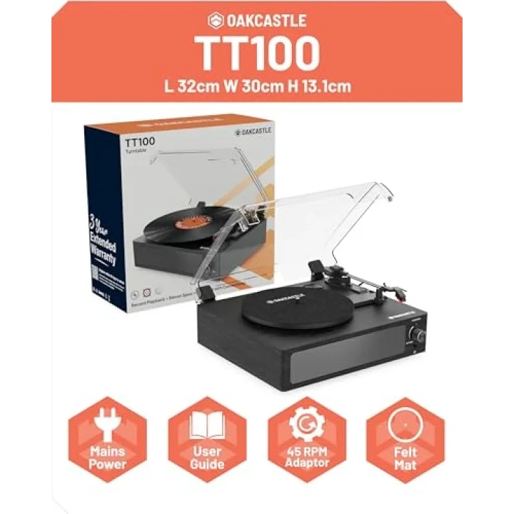 TT100 Dahili Hoparlörlü Pikap/Plakçalar (BT)