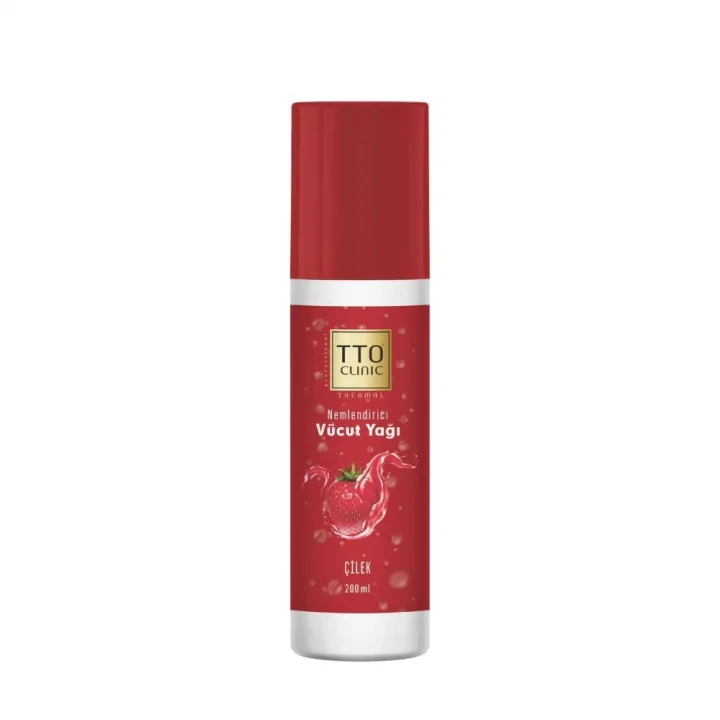 TTO Clınıc Vücut Yağı Çilek 200 Ml (Çay Ağaci Yaği/Tea Tree Oil)