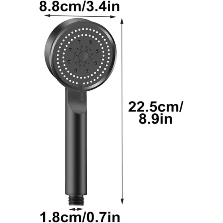 Turbo Duş Başlığı, Yüksek Basınçlı El Duşu, 5 Fonksiyonlu Duş Başlığı 1.SINIF KALİTELİ MALZEME