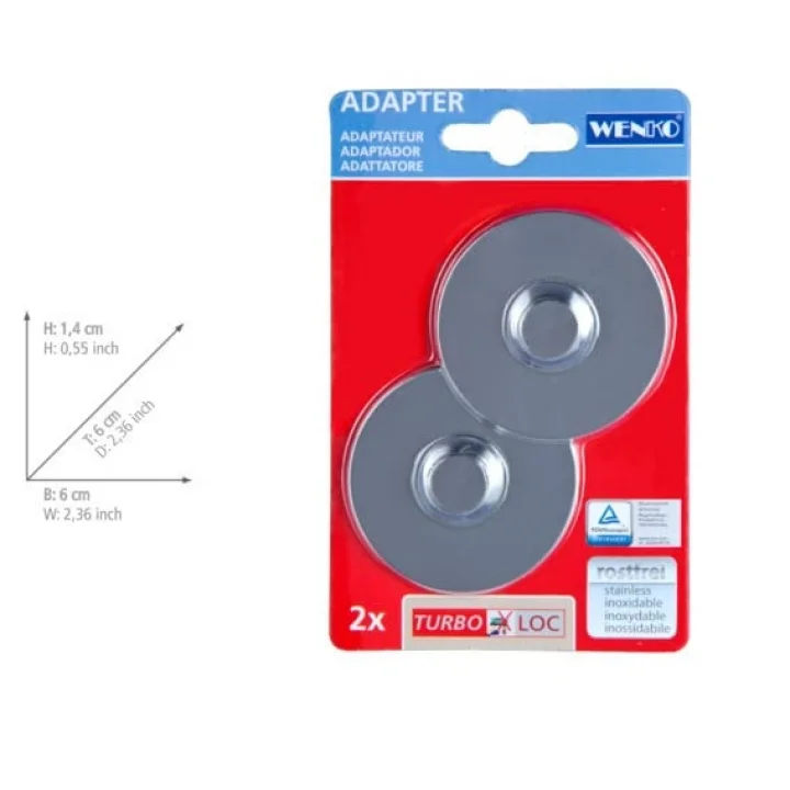 Turbo-Loc® Adaptörü delmeden sabitleme için Krom