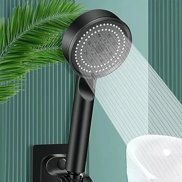 Turbo Pervaneli 5 Fonksiyonlu Duş Başlığı Duş Hortumu 150 Cm Ve Mafsal Set