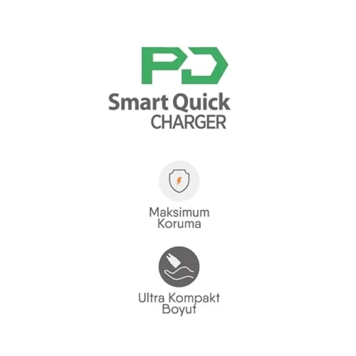 TURBO Saniye Göstergeli USB Type-C Şarj Kablosu - Hasır Kırılmaz Özel Kablo