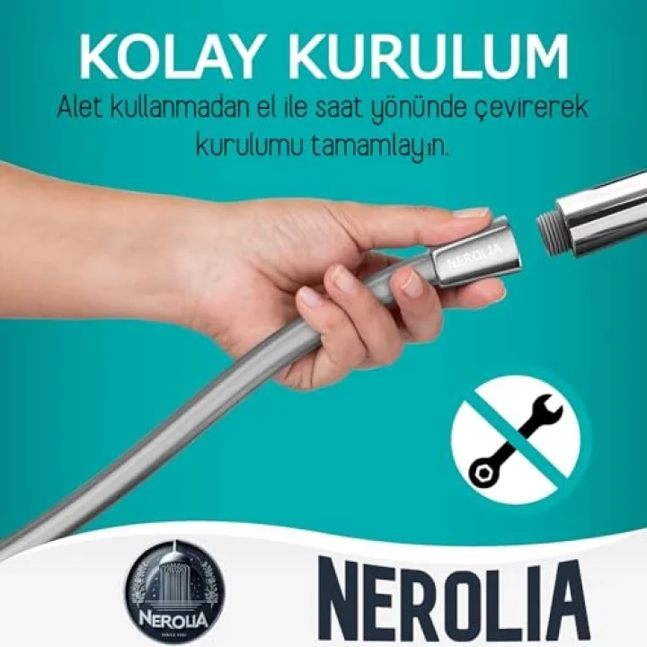 Turbo Yüksek Basınçlı Siyah Duş Seti/Su Tasarruflu Banyo Hortumu ile (Duş Başlığı şekli farklılık gösterebilir)