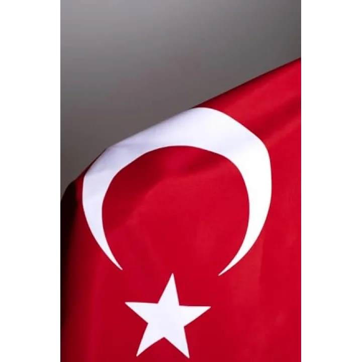 Türk Bayrağı 70x105 Alpaka Kumaş Yüksek Kalite Fabrikasyon Baskı