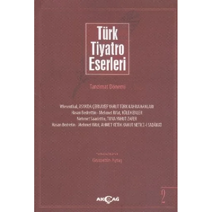 Türk Tiyatro Eserleri 2 / Tanzimat Dönemi