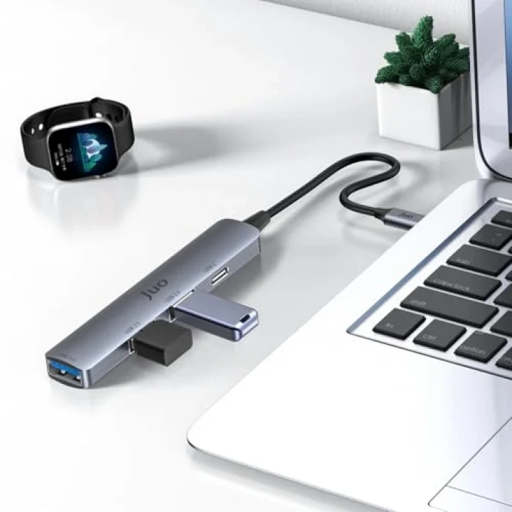 Type-C 4 Portlu USB 3.0 / USB 2.0 Çoklayıcı Dönüştürücü Hub