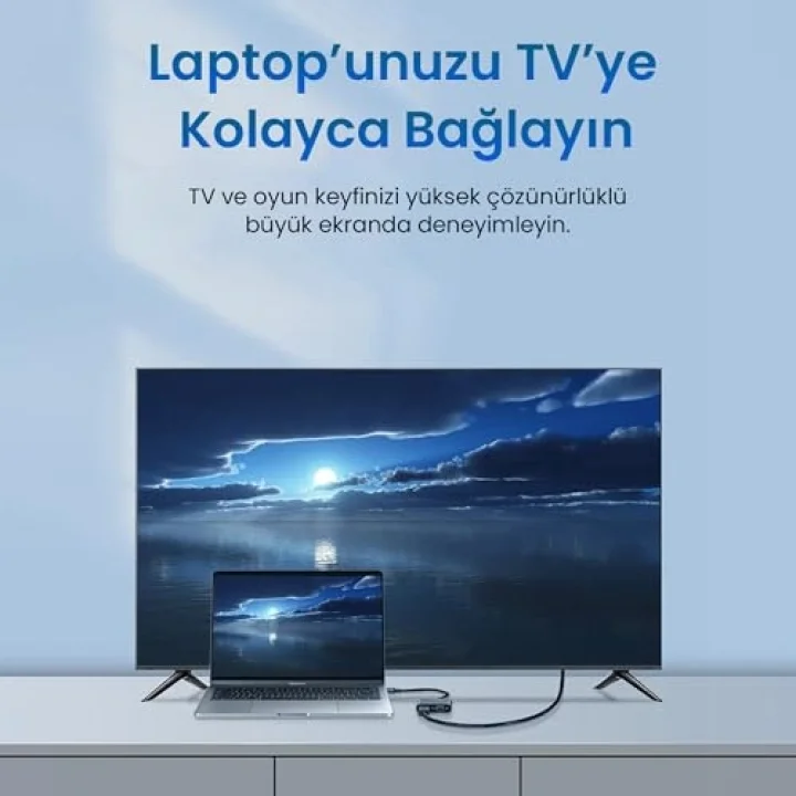 Type-C 4K HDMI 1080P VGA USB 3.0 PD Dönüştürücü Çevirici Hub