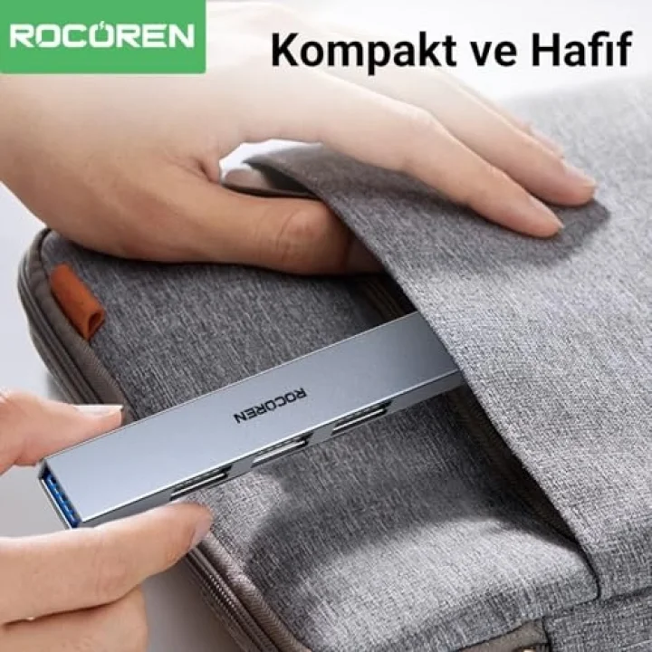 Type-C 5Gbps 4 Portlu USB-A 3.0 Çoklayıcı Dönüştürücü Hub