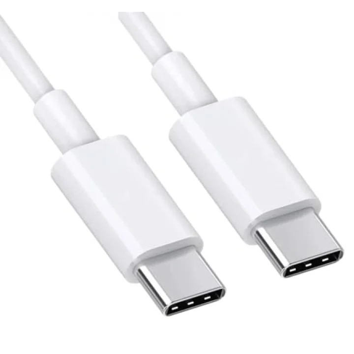 Type C-C Hızlı Şarj Kablosu, 60Watt PD, 1Metre, TPE Dış Yüzey, iPhone 15/16 ve Android İçin (1Ad x 1Metre Açık Gri)