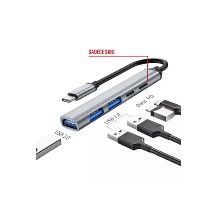 Type C Çevirici USB Dönüştürcü Çoklayıcı Tablet Bilgisayar Telefon Type-C USB Çoklayıcı HUB