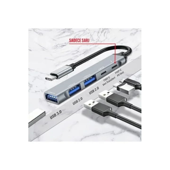 Type C Çevirici USB Dönüştürcü Çoklayıcı Tablet Bilgisayar Telefon Type-C USB Çoklayıcı HUB