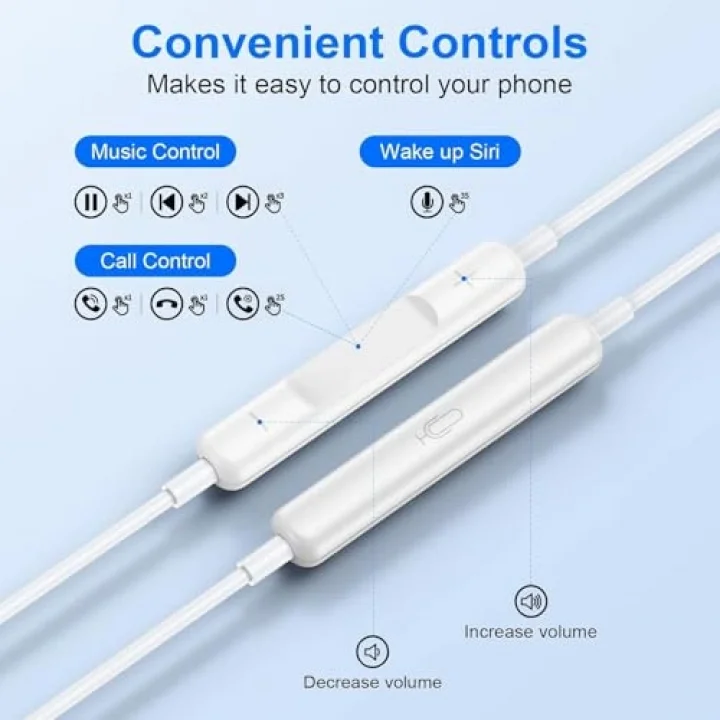 ® Type-C Kablolu Kulaklık – Mikrofonlu, 45° Ergonomik Tasarım, Hi-Fi Stereo Ses, Bas Güçlü, Tüm Type-C Telefonlarla Uyumlu (Silikonlu)