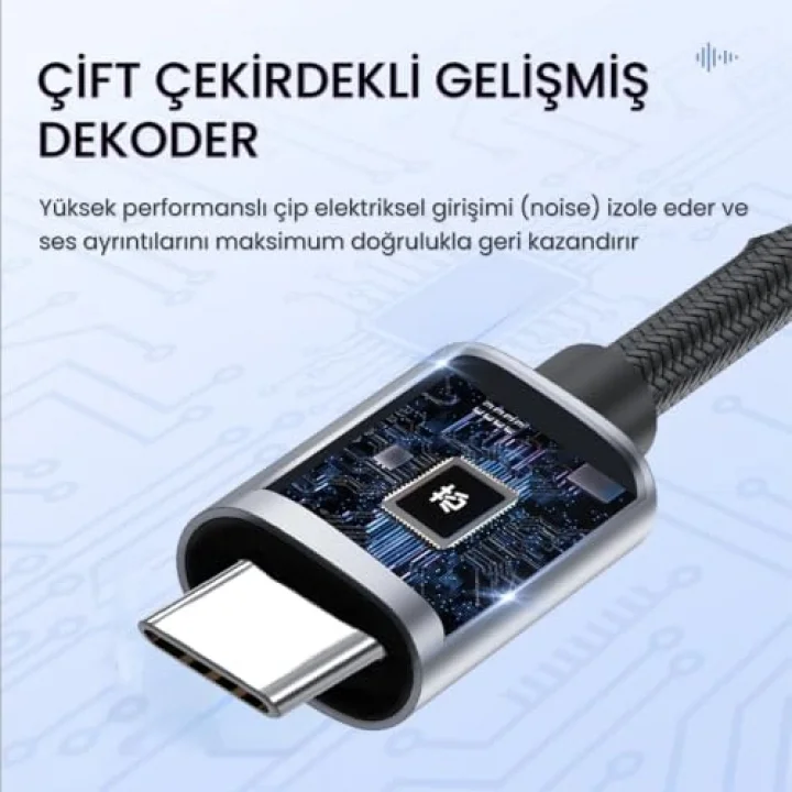 Type-C to 3.5mm Kulaklık Dönüştürücü Çevirici Adaptör
