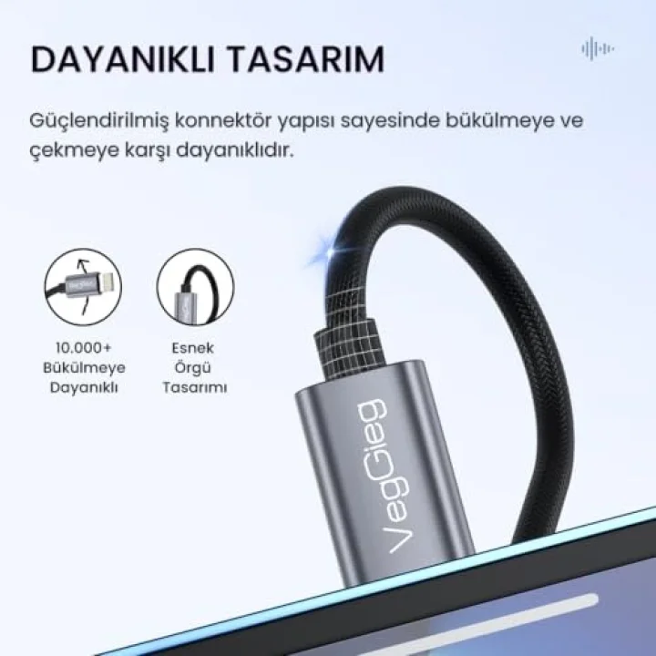 Type-C to 3.5mm Kulaklık Dönüştürücü Çevirici Adaptör