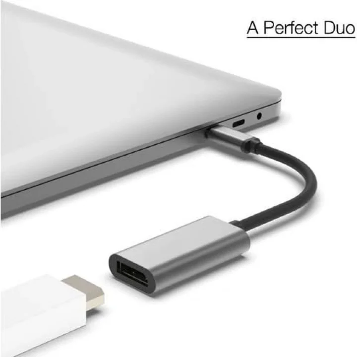 Type-C to Displayport Adaptör USB C DP Çevirici Notebook PC Bilgisayar Uyumlu HC67 (HDMI değildir)