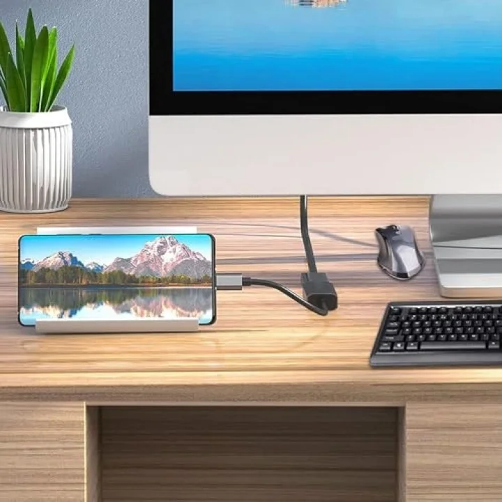 Type-C to Displayport Adaptör USB C DP Çevirici Notebook PC Bilgisayar Uyumlu HC67 (HDMI değildir)