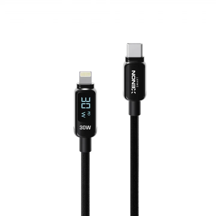 Type-C to Lightning iPhone Şarj Kablosu | 30W PD Hızlı Şarj 2m LED Örgü 480Mbps X6427