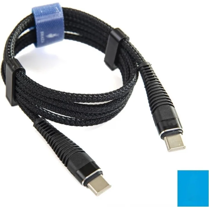 Type-C To Type-C PD 5A 32W Örgülü Hızlı Şarj ve Data Kablosu 1 Metre