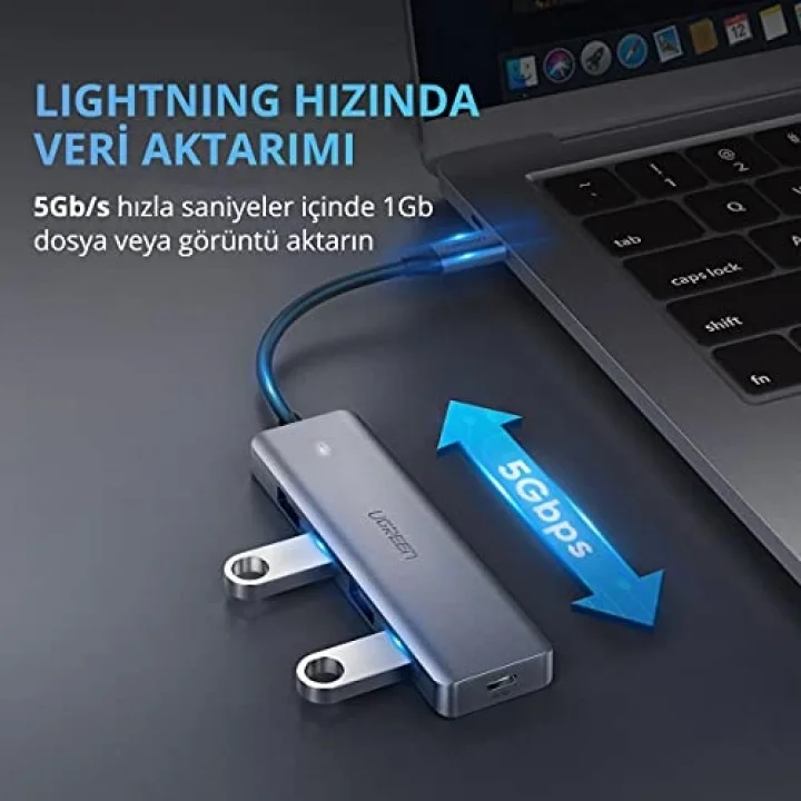 Type-C USB 3.0 4 Port USB Hub Çoklayıcı