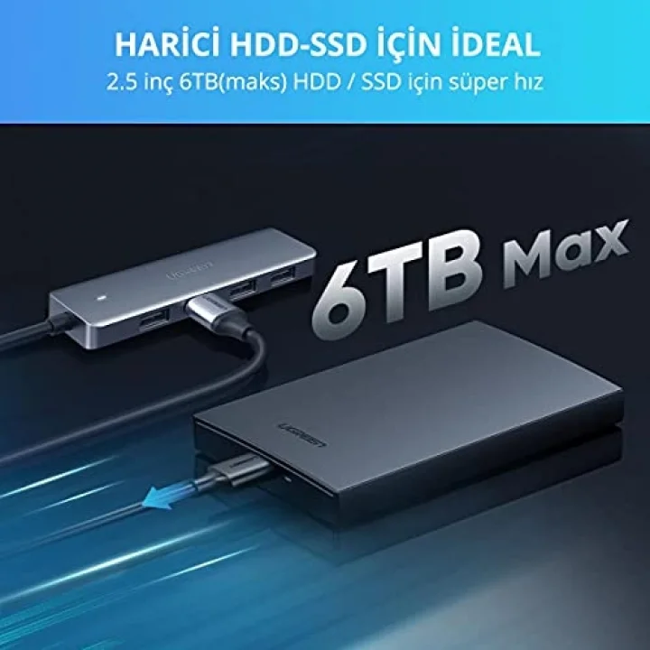 Type-C USB 3.0 4 Port USB Hub Çoklayıcı